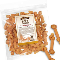 Gootoe friandises douces poulet jerky tranches — texture facile à rompre pour l'entraînement.