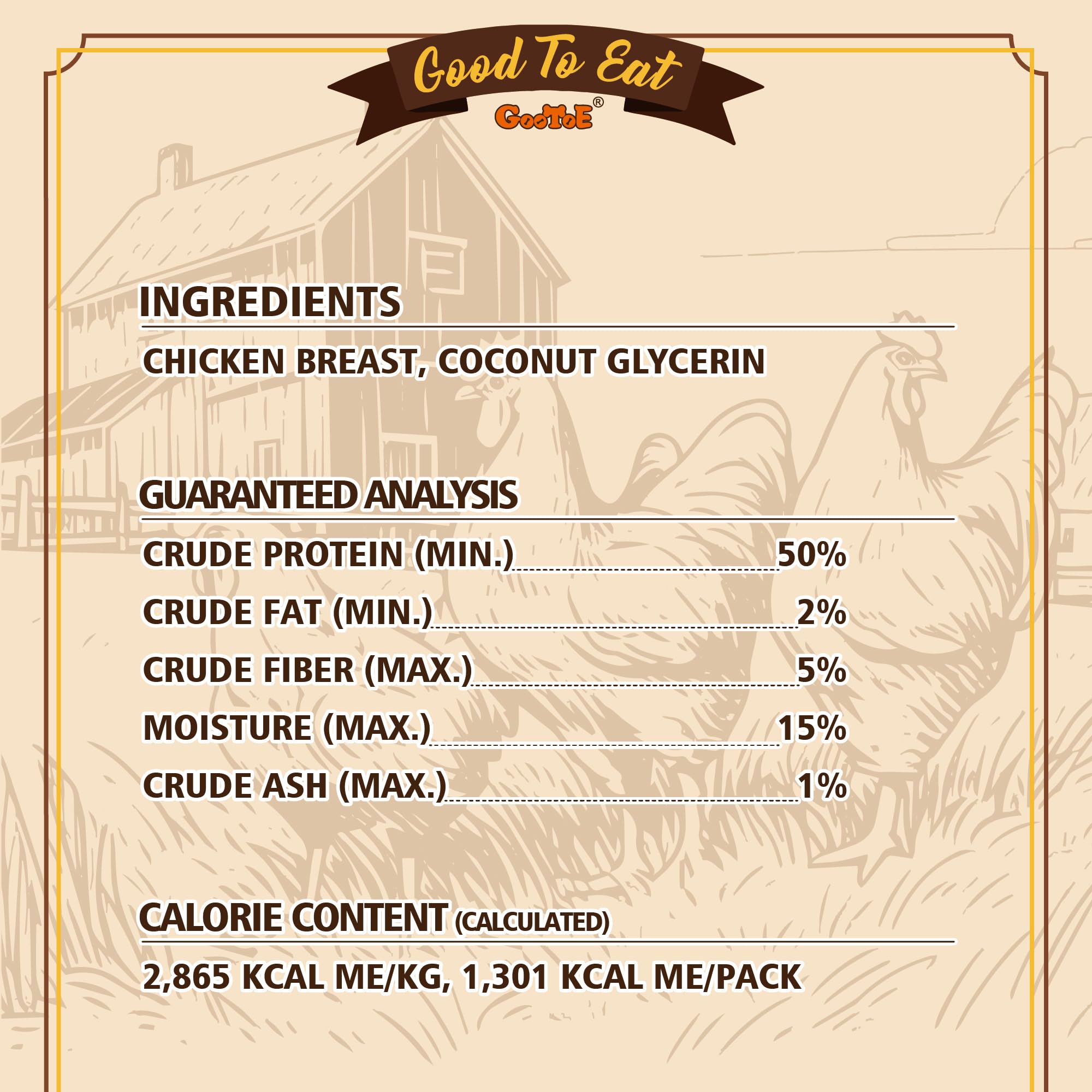 Parfum riche Gootoe poulet, idéal pour les récompenses quotidiennes.