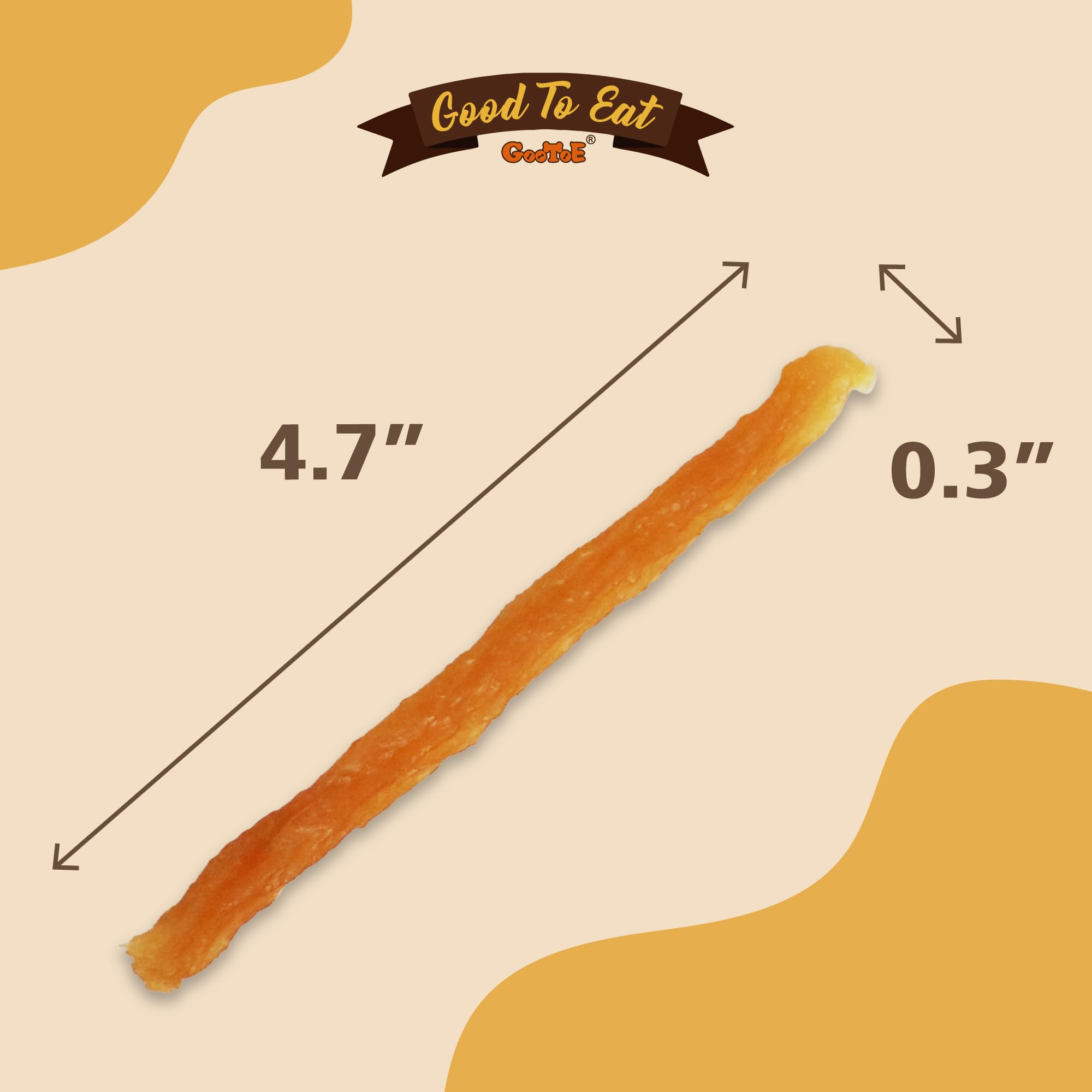Gootoe tendon dinde, petits morceaux, parfait pour petits chiens.