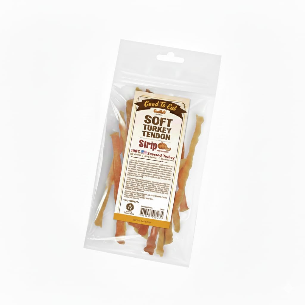 Gootoe tendon de dinde, emballage refermable, texture tendre idéale pour les friandises quotidiennes
