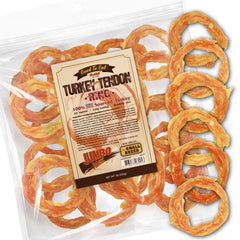 Gootoe anneau pour petit chien: tendon de dinde durable pour mâcher longtemps.