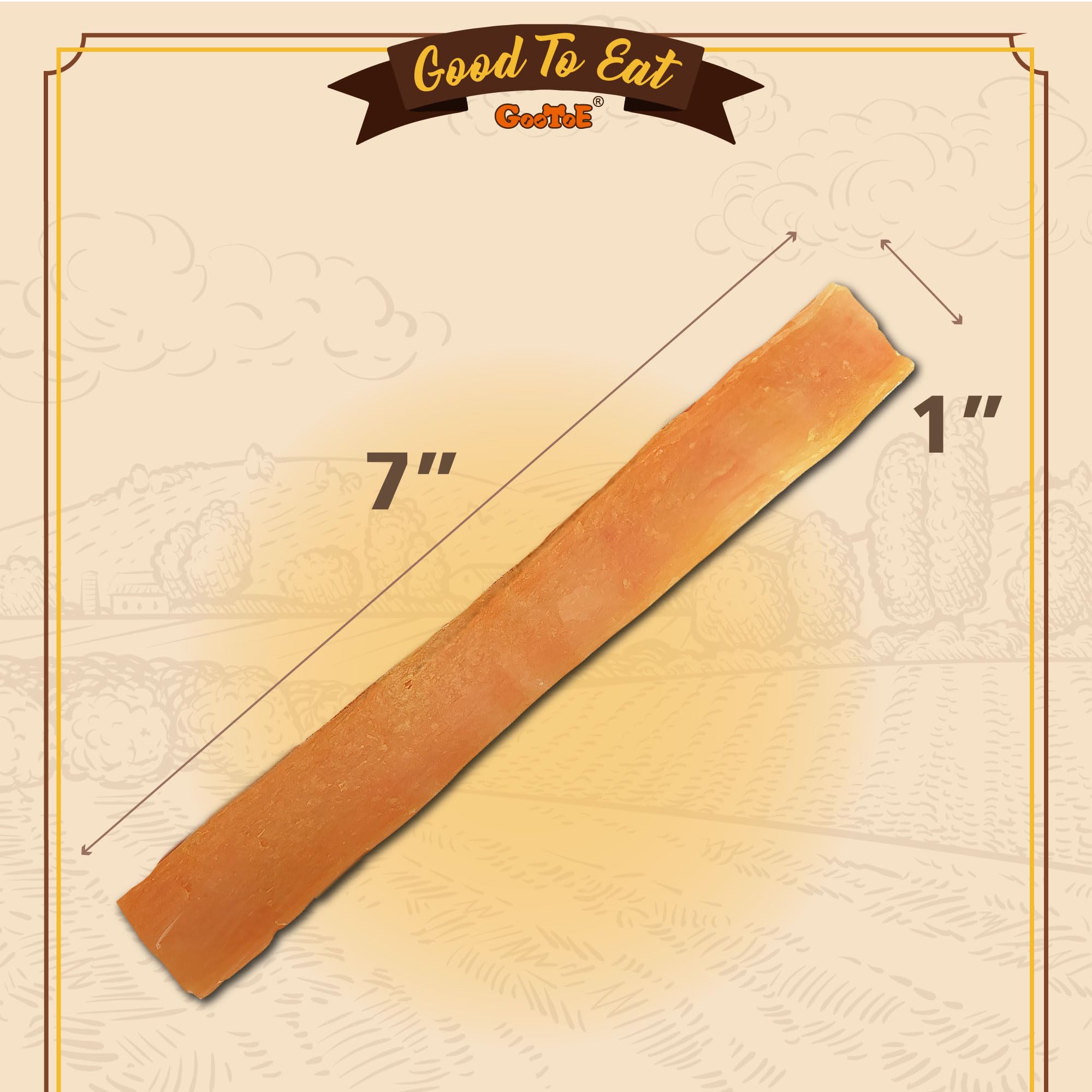Gootoe Tendons de Dinde, source USA, sans additifs, friandise naturelle.