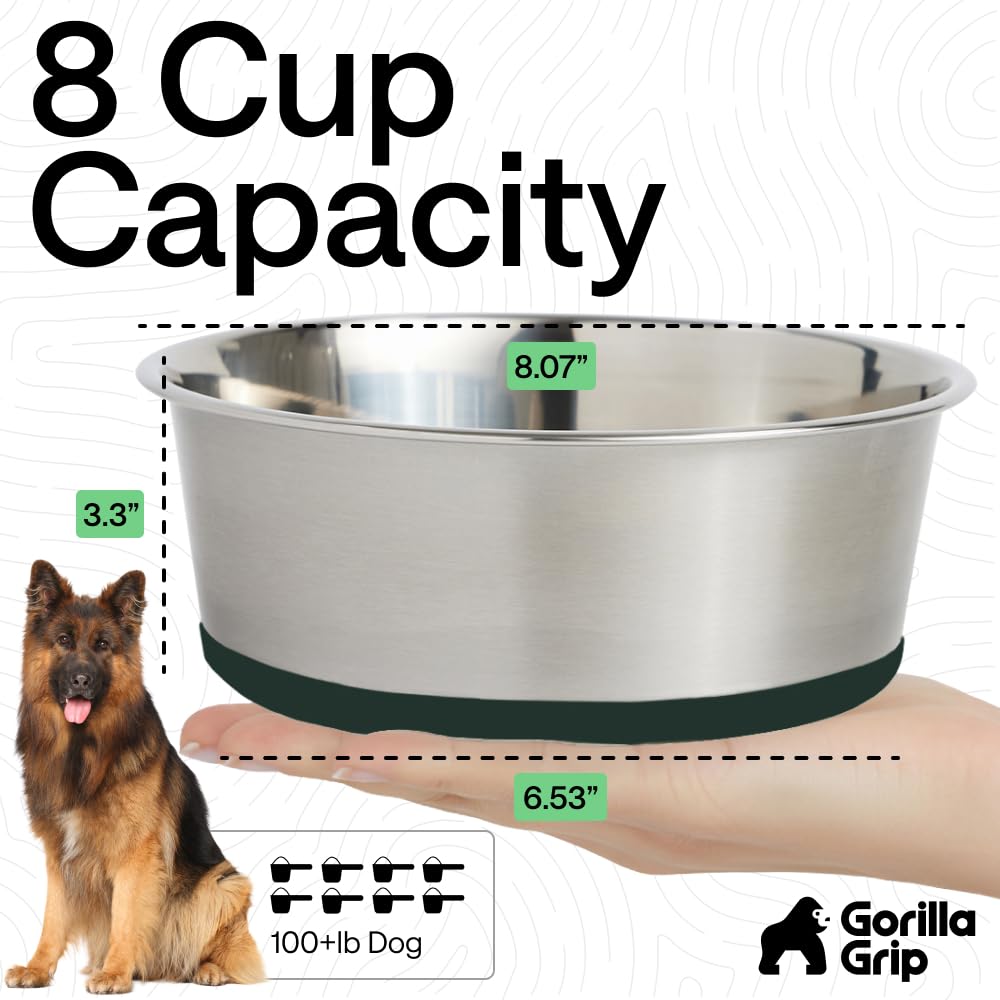 GORILLA GRIP bol-base-silicone antidérapant protège les sols.