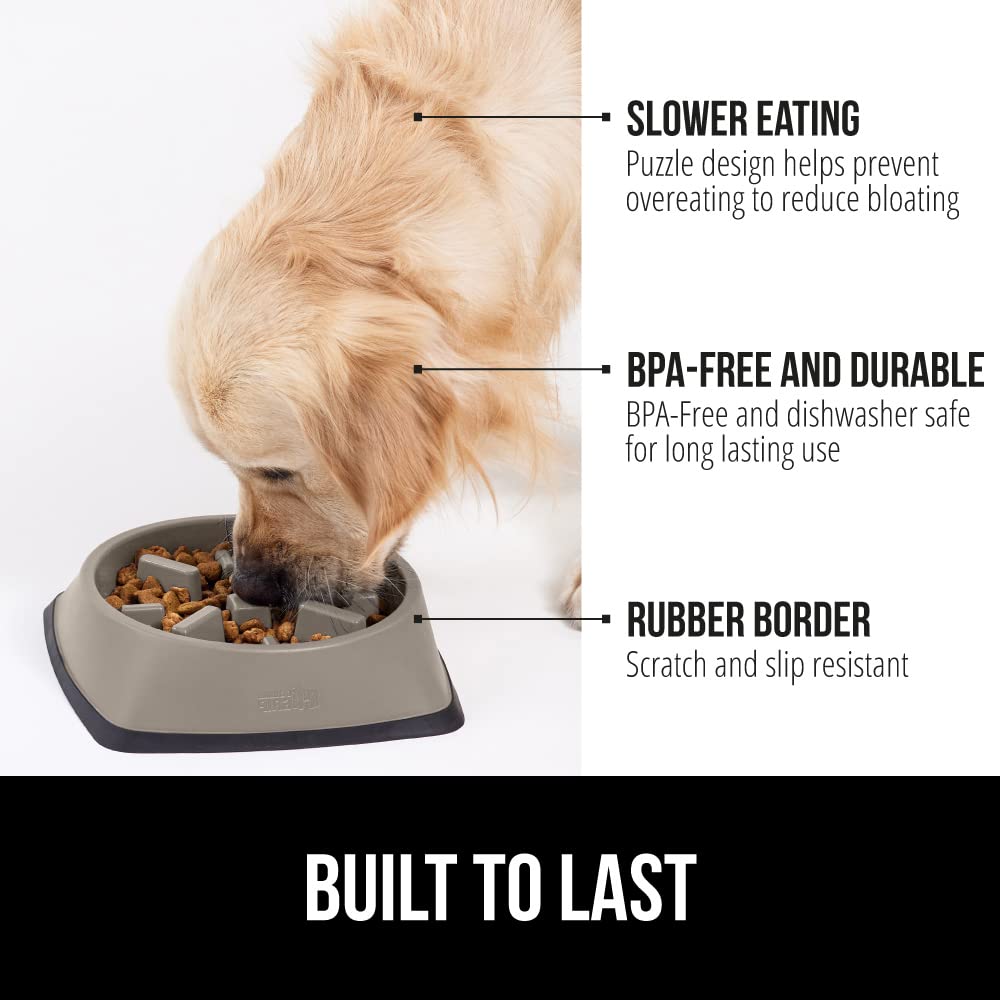GORILLA GRIP bol lent fond antidérapant pour éviter les déplacements pendant le repas