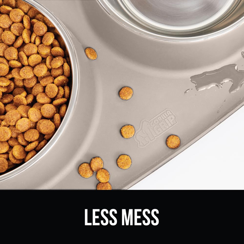 Gorilla Grip bord haut anti-deversement pour limiter les eclaboussures.