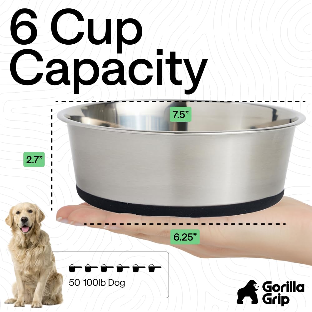 Bol Gorilla Grip de grande capacité 6 tasses (48 oz)