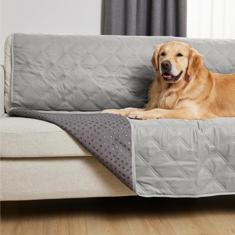 Gorilla Grip: couverture chien impermable sur canapé, protège meubles des accidents.