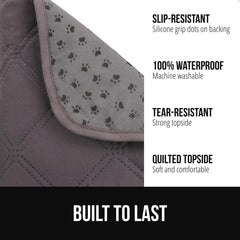 GORILLA GRIP, dos antidérapant en silicone, maintien stable sur n'importe quel siège.