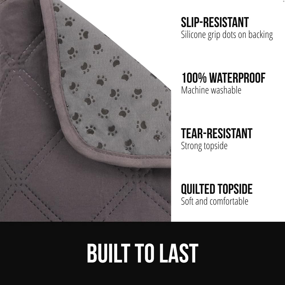Gorilla Grip: dos en silicone antidérapant maintient la couverture en place.