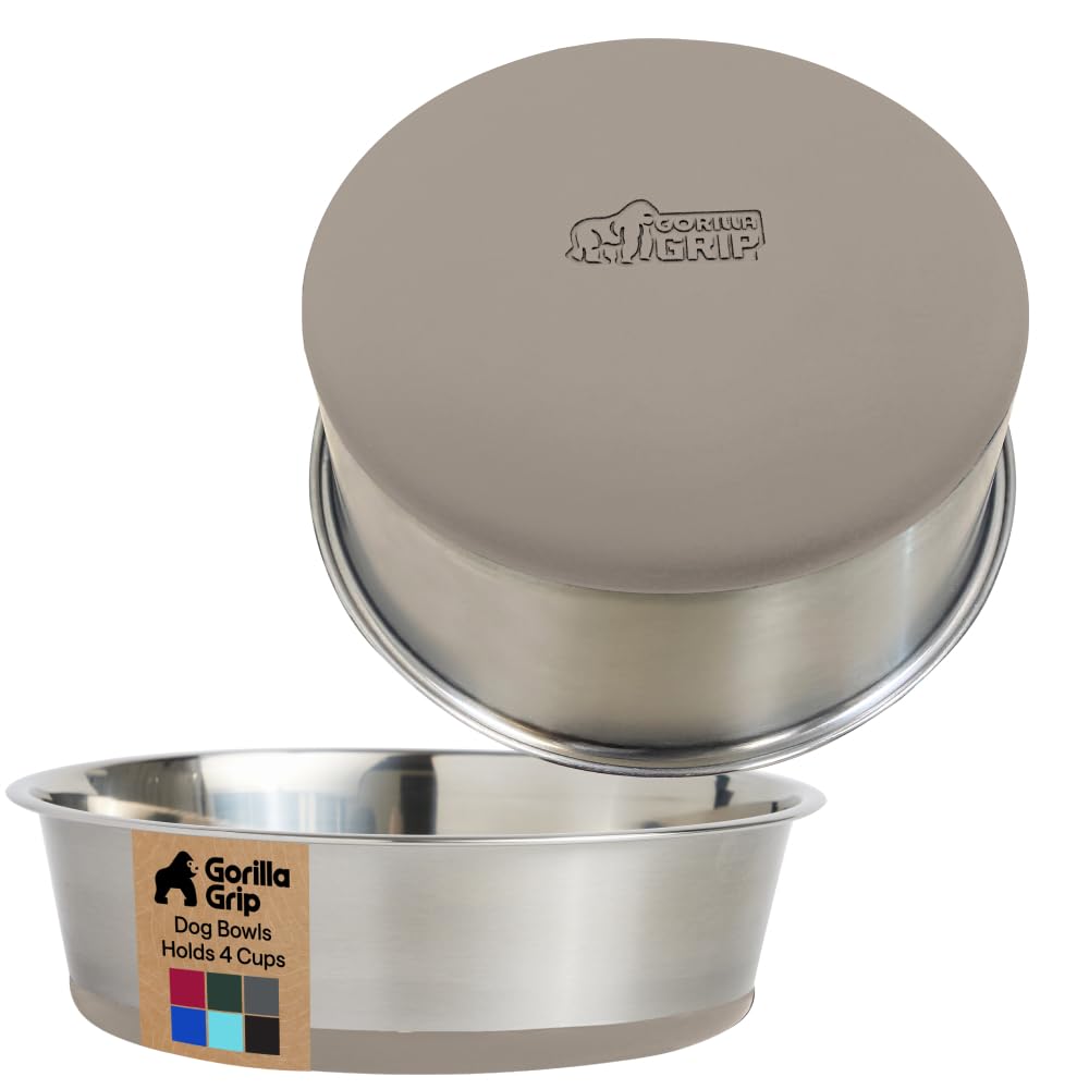 Gorilla Grip : gamelles en inox 304 avec capacité 4 tasses pour repas et eau.