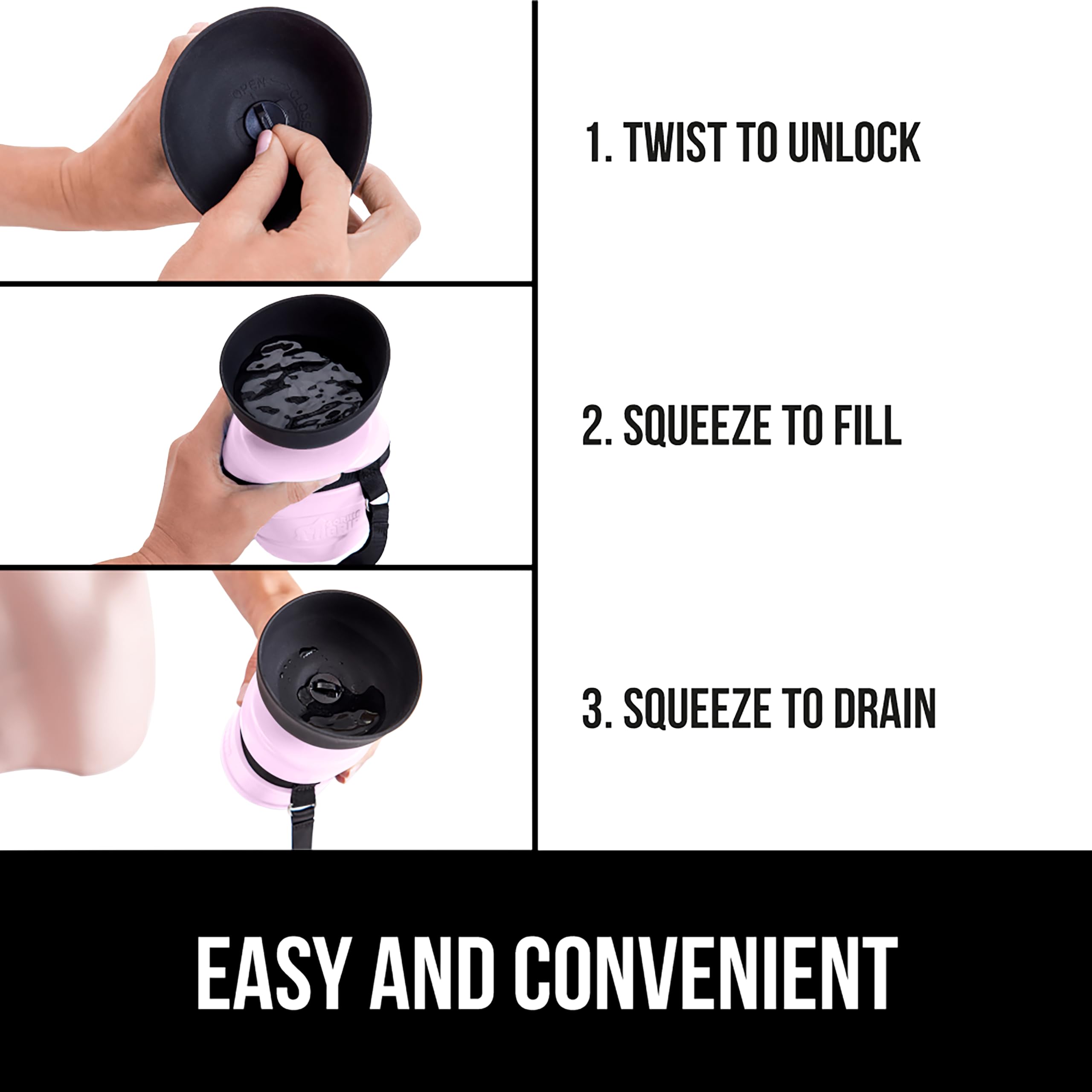 GORILLA GRIP lave-vaisselle compatible rose, entretien rapide