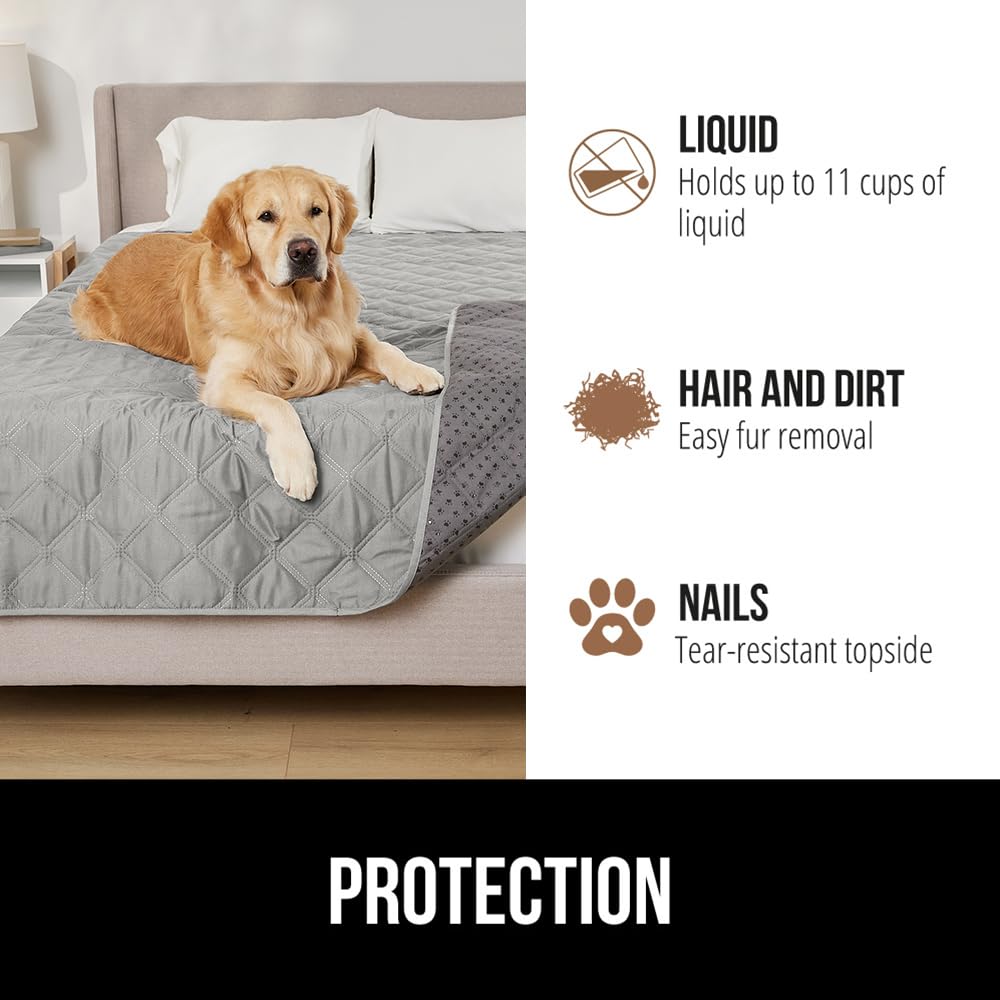 Gorilla Grip: protection liquides et poils, entretien simplifie.
