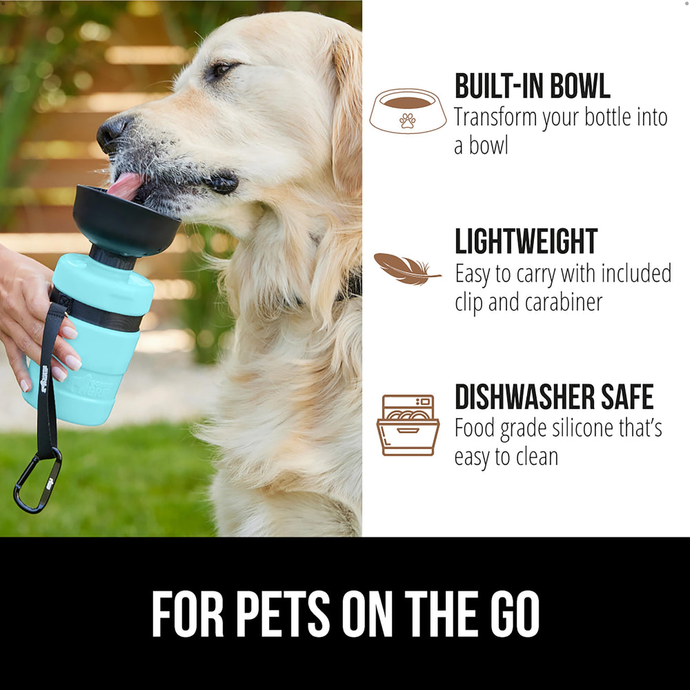 Gorilla Grip silicone alimentaire sans BPA, matériau sûr pour l’eau du chien.