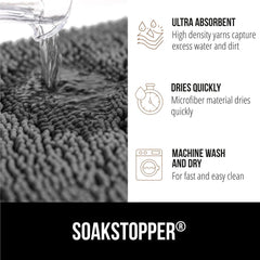 Gorilla Grip SoakSTOPPER: dessous antidérapant pour stabilité durable.