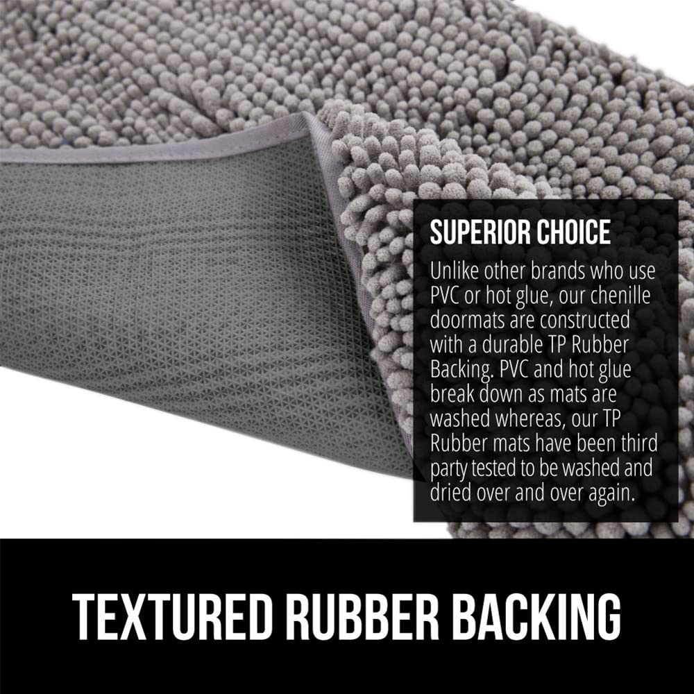Gorilla Grip SoakSTOPPER: microfibre douce sèche rapidement sous les pieds.