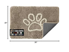 Gorilla Grip SoakSTOPPER chenille douce, sensation agréable sous les pieds.