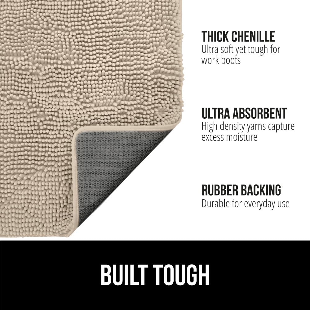 Gorilla Grip SoakSTOPPER: chenille dense piège boue et saletés des pieds.