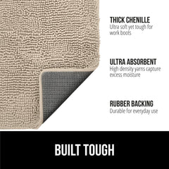 Gorilla Grip SoakSTOPPER: chenille dense piège boue et saletés des pieds.
