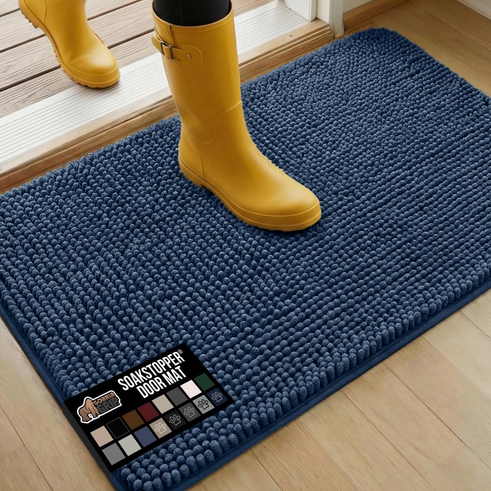 GORILLA GRIP SoakSTOPPER: tapis porte absorbant couche superieure pour sols propres.