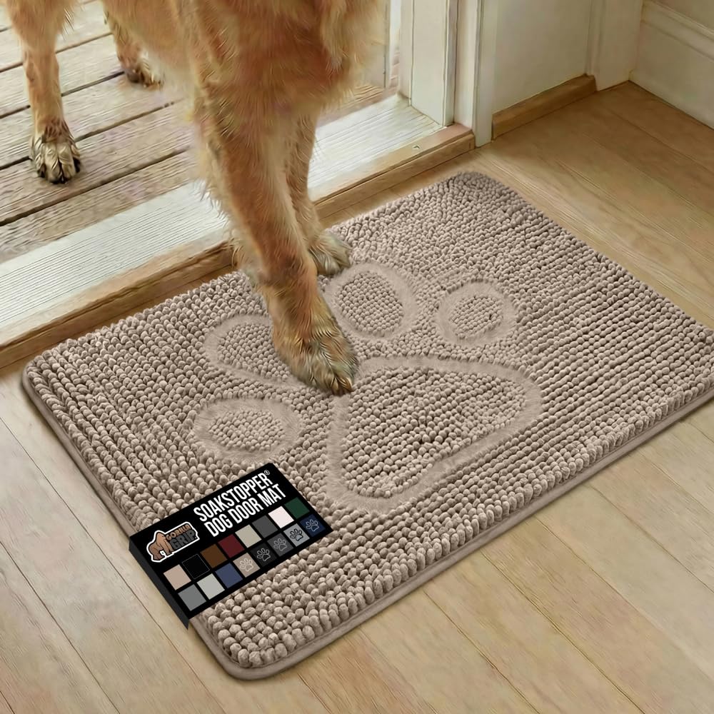 Gorilla Grip SoakSTOPPER absorbant, tapis d'entrée pour retenir l'humidité après les balades.