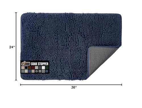 GORILLA GRIP SoakSTOPPER: chenille douce capture l'humidité des pattes.