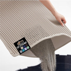 Gorilla Grip Tapis Litière Abeilles – vue haute capte efficacement les grains