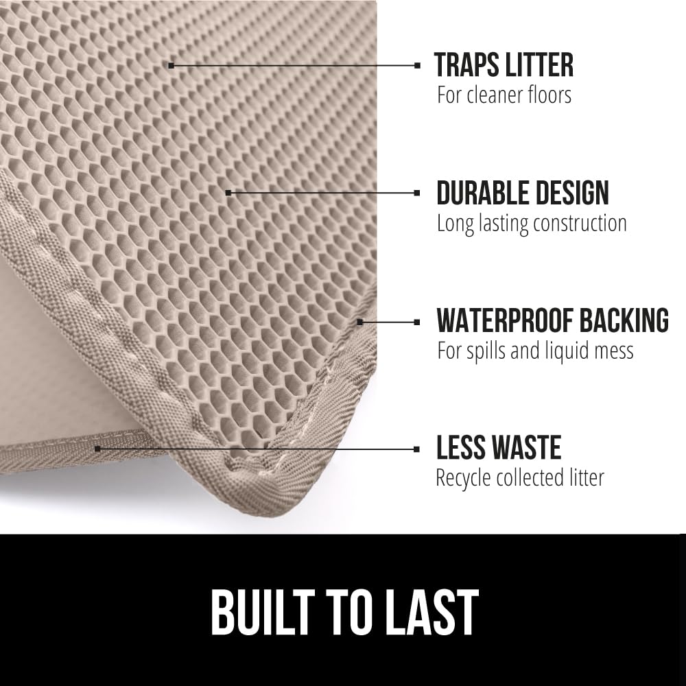 Gorilla Grip Tapis Litière Abeilles – pieds sur tapis, litière retenue
