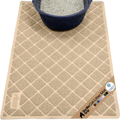 Gorilla Grip Tapis Litière Chat: bobines maillées capturent les grains et évitent les salissures