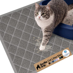 GORILLA GRIP Tapis Litière Chat Original : capture efficace de la litière et propreté.