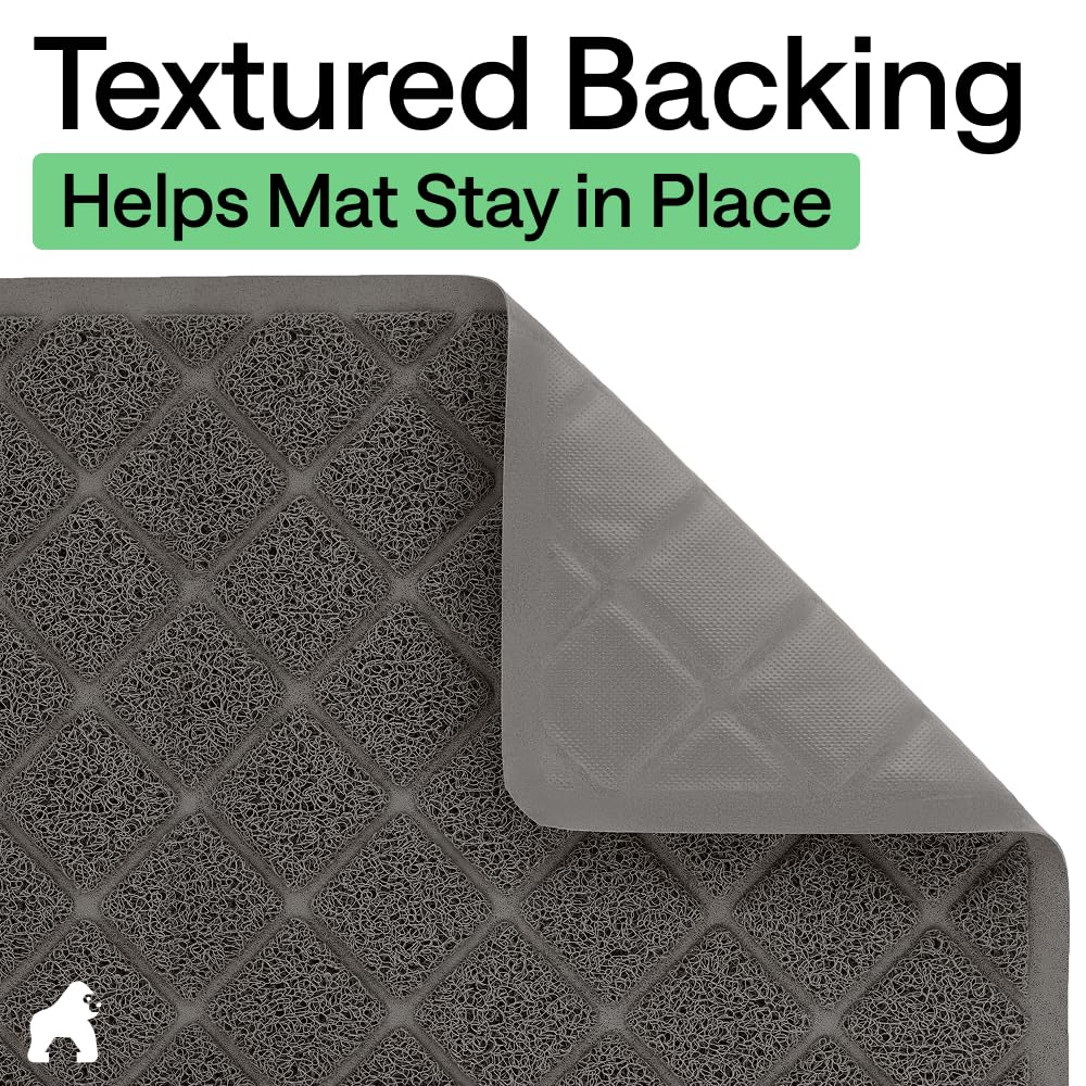 GORILLA GRIP Tapis Litière Collecte-litière facilite le recyclage et le nettoyage.