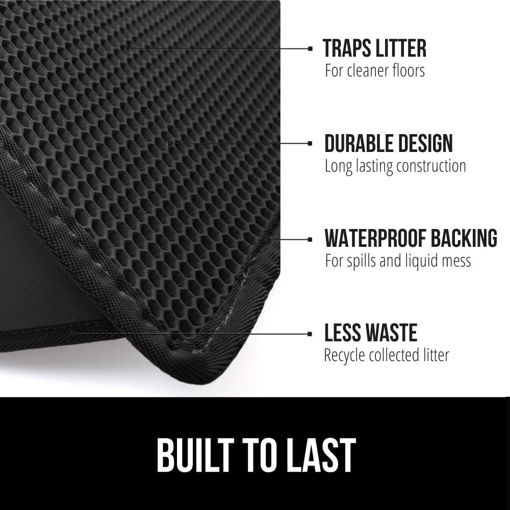 Gorilla Grip, tapis litière nid d'abeille bas retient les débris et évite les éclaboussures.