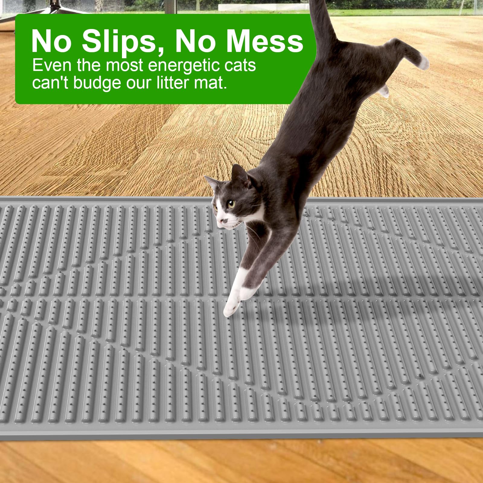 Gosmol tapis litière imperméable protège le sol des liquides.