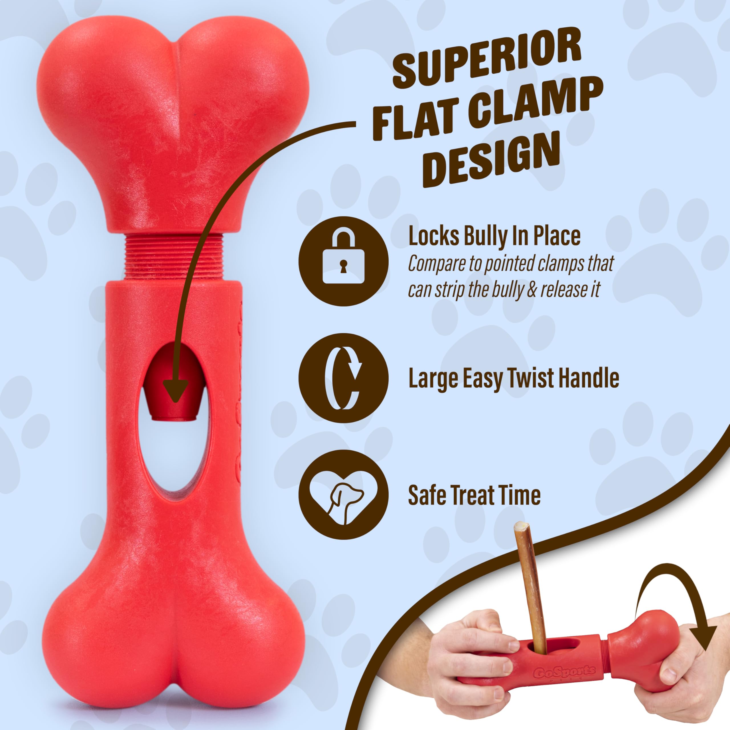 GoSports Chew Champ en nylon alimentaire durable pour chiens robustes