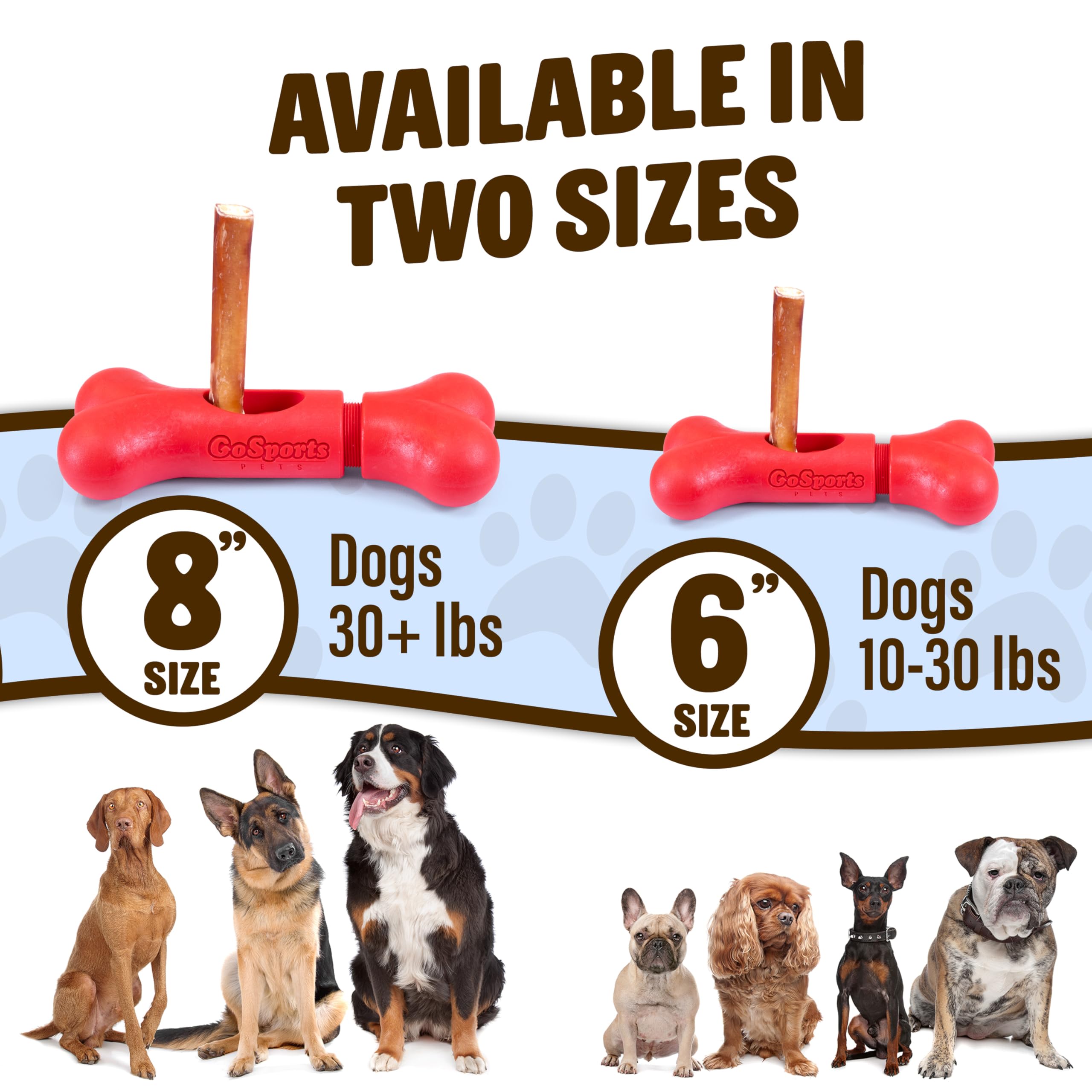 GoSports Chew Champ taille unique adaptée aux chiens de 30 livres et plus