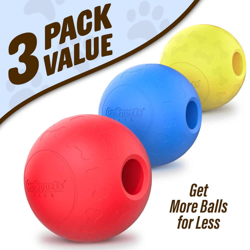 Balle GoSports Pets fetch, jouet durable pour chiens actifs et joueurs.