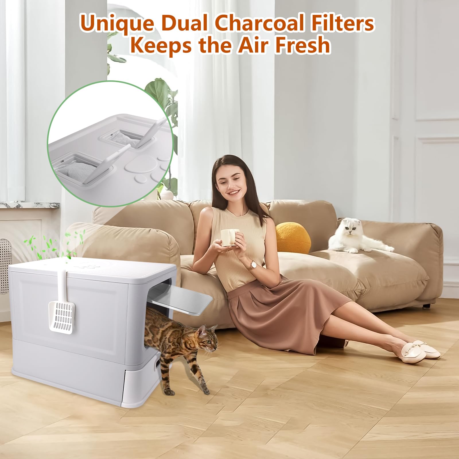 GOYJOY filtre-charbon-double: odeurs mieux maitrisées pour un interieur frais.
