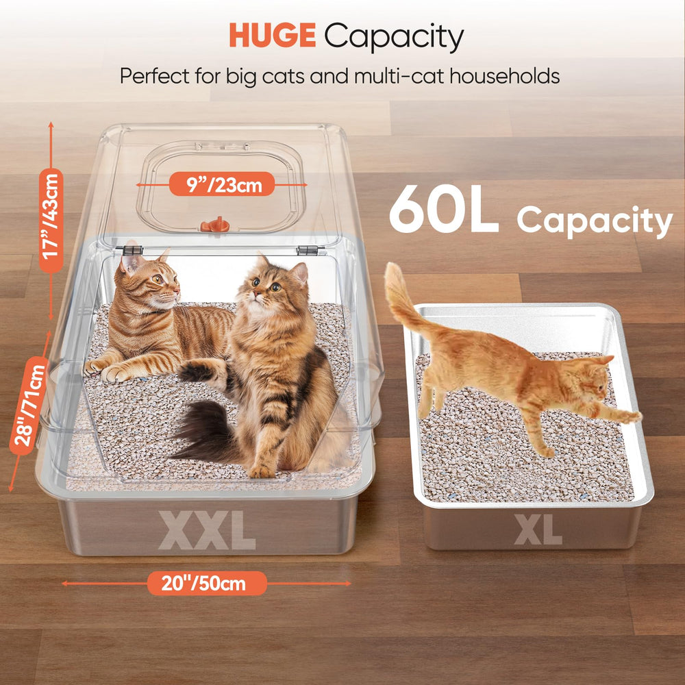 GOYJOY XXXL ouverture 180 degrés, accès rapide sans retirer le couvercle