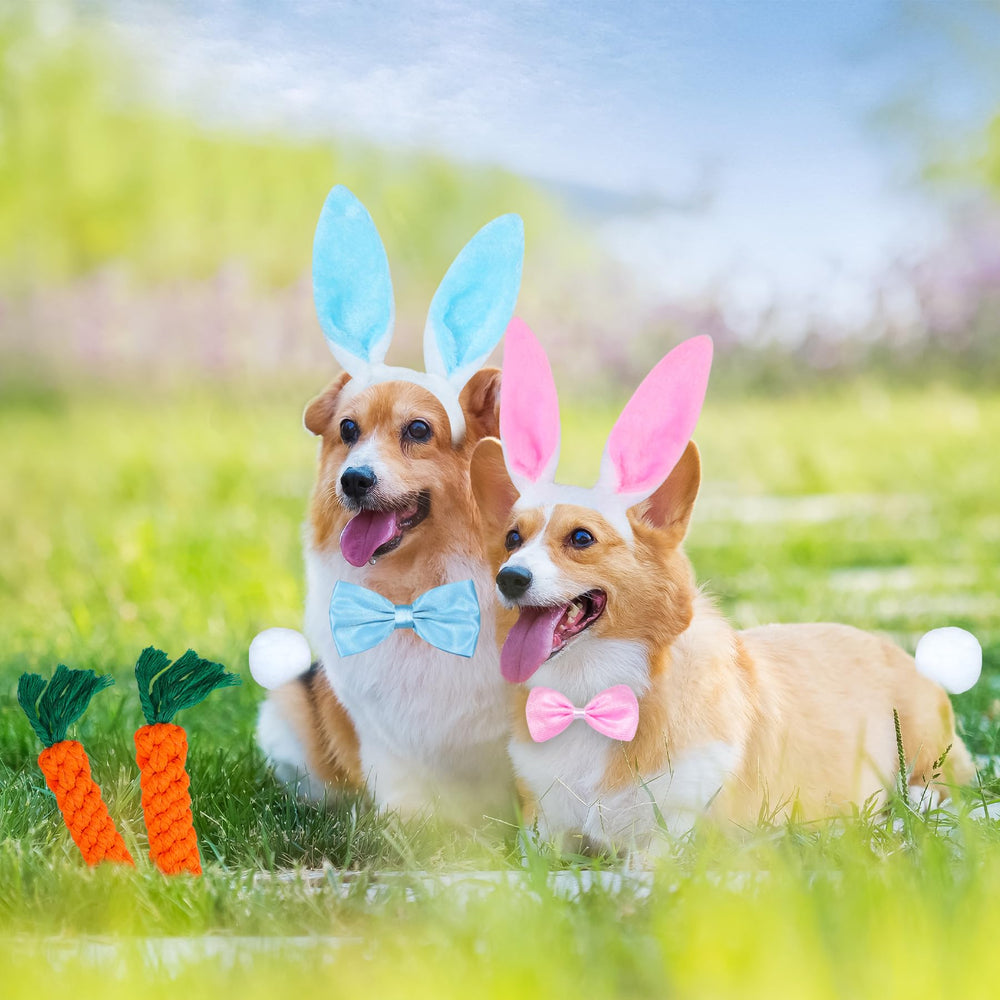 GOYOSWA accessoires Pâques chien rose, style festif et joyeux.