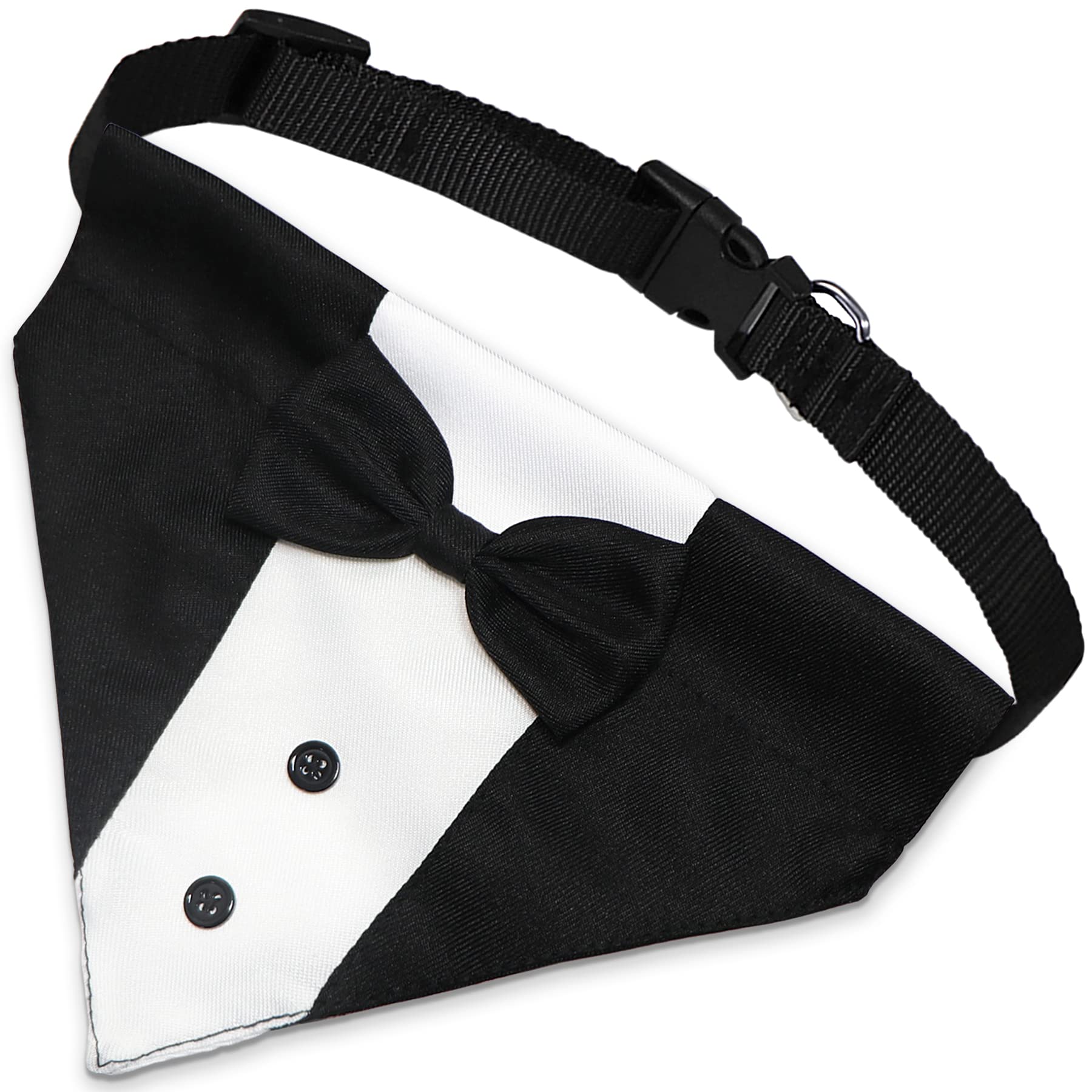 Collier tuxedo GOYOSWA réglable, ajustement pratique pour chiens de toutes tailles