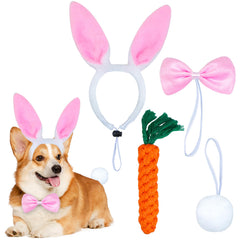 GOYOSWA oreilles lapin pour chien, parfait pour Pâques et séances photo.