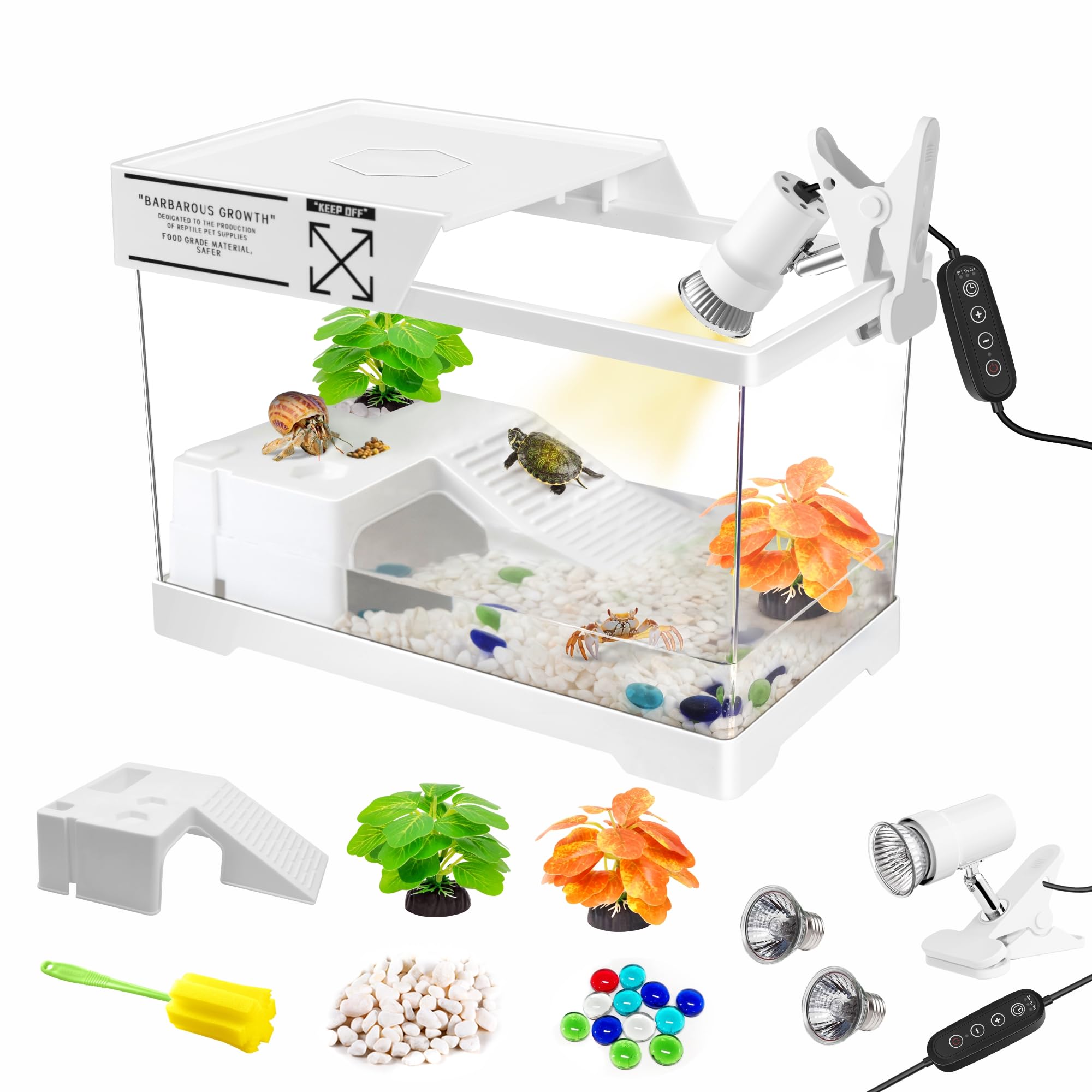 GOZILLA Mini tortue kit lampe-ajustable – éclairage réglable pour l'observation quotidienne.