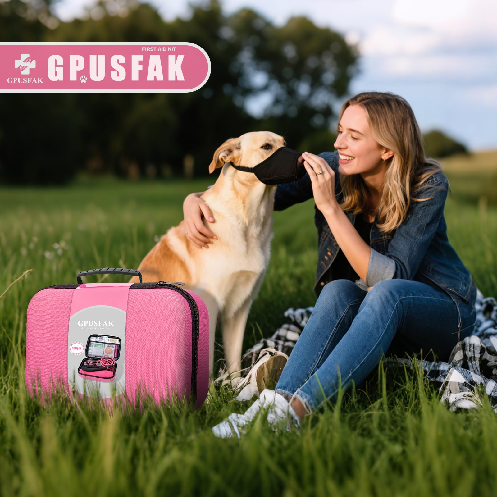 GPUSFAK cadeau animaux rose, parfait pour amis propriétaires de chiens.