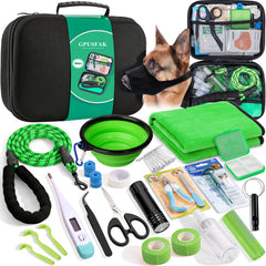 GPUSFAK kit-secours-chiens ensemble: trousse prête pour les urgences en extérieur.