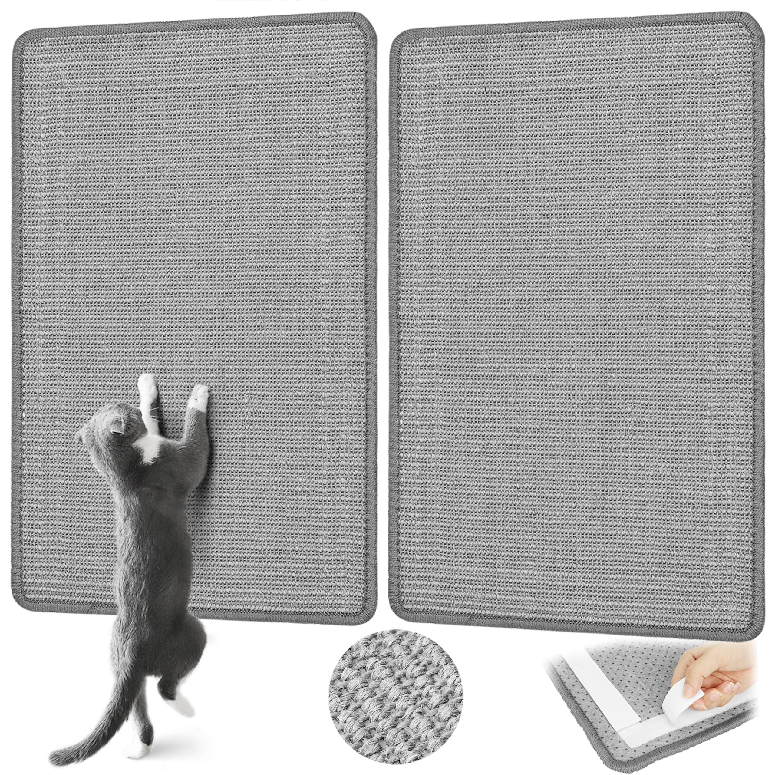 Graciadeco tapis-grattoir chat sisal 23,6 x 15,7 pouces, durable et pratique.