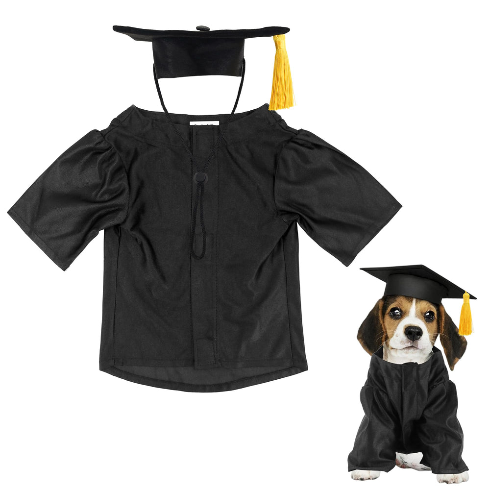 GraduatePro chapeau graduation noir avec pampille dorée, parfait pour cérémonies et séances photos.