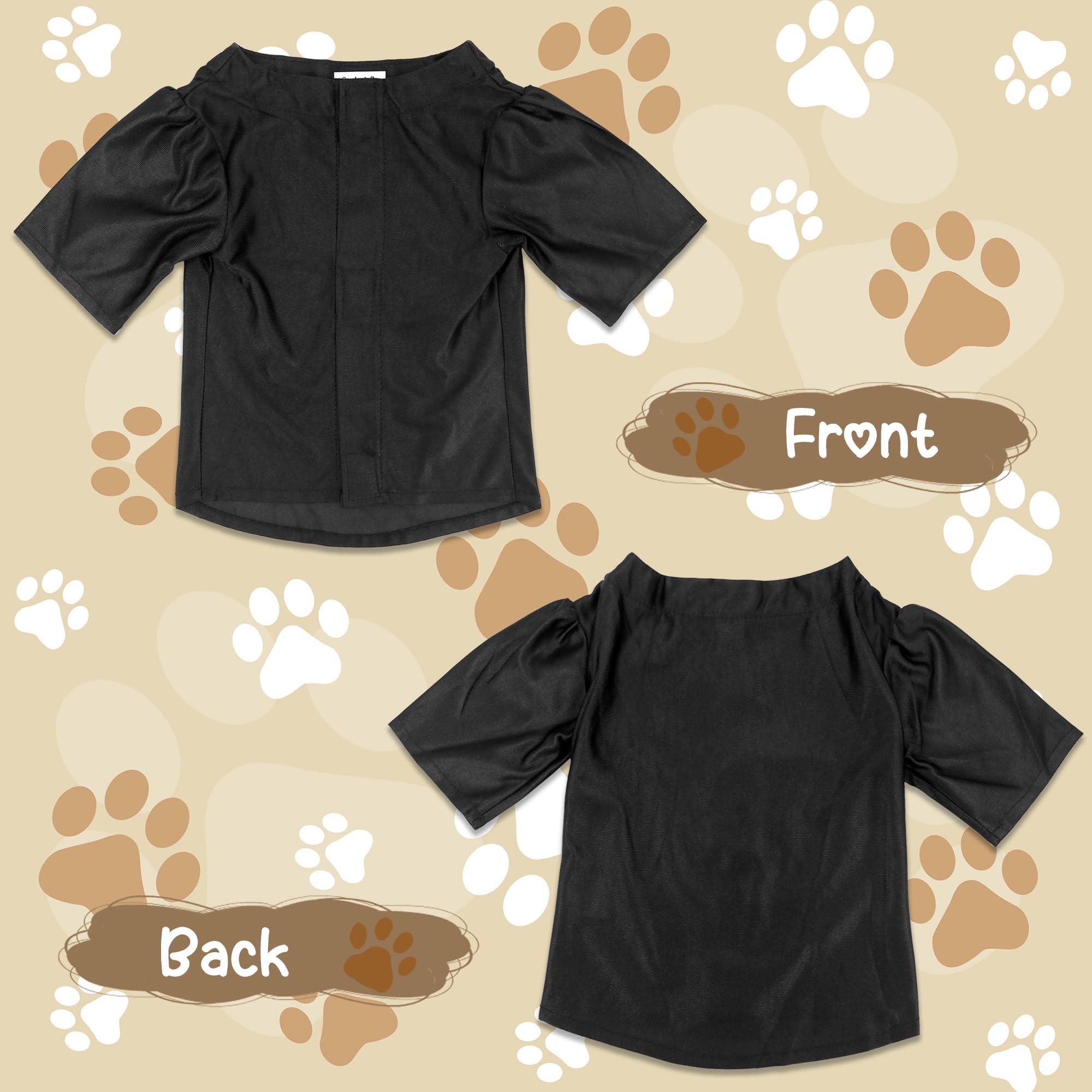 GraduatePro robe graduation noire pour chien, élégante et confortable lors d événements spéciaux.