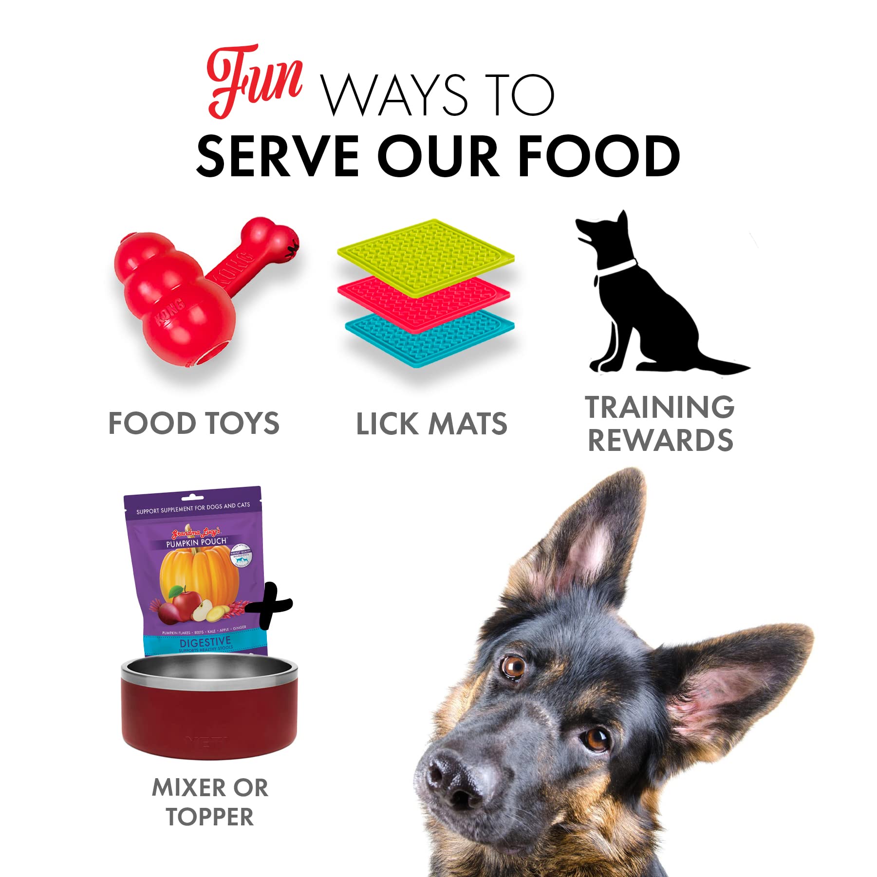 Convient chiens et chats de toutes races et âges – Grandma Lucy's.