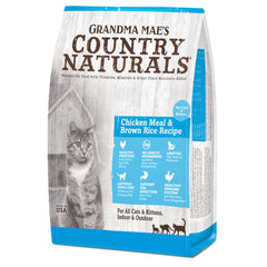 Grandma Maes Country Naturals croquettes chat poulet et riz brun – aliment naturel sans additifs