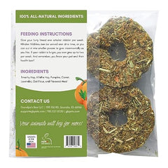 Grandpa's Best Whisker Nibblers banane-petales-de-rose: enrichissement et plaisir pour petits animaux.