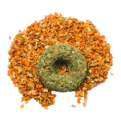 Grandpa's Best Whisker Nibblers citrouille-petales-de-rose: stimulation mentale lors de l'enrichissement.